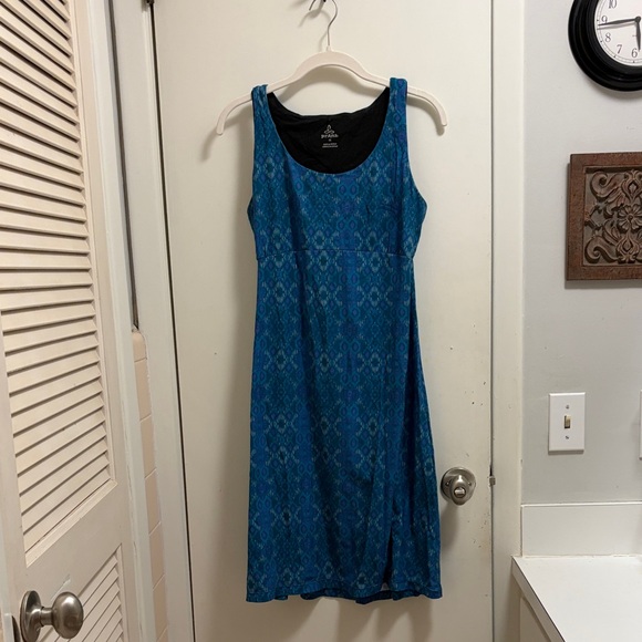 Prana Dresses & Skirts - PrAna Teal Patterned Midi Dress